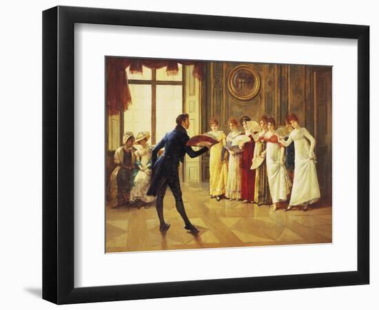 Flirtation-Henry Gillard Glindoni-Framed Giclee Print