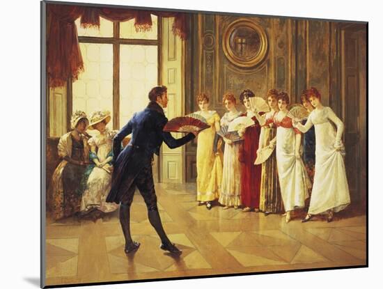 Flirtation-Henry Gillard Glindoni-Mounted Giclee Print