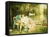Flirtation-Joseph Frederic Soulacroix-Framed Stretched Canvas