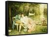 Flirtation-Joseph Frederic Soulacroix-Framed Stretched Canvas