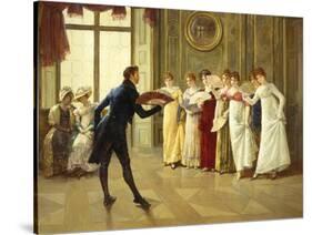 Flirtation-Henry Gillard Glindoni-Stretched Canvas