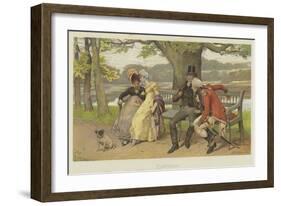 Flirtation-Henry Gillard Glindoni-Framed Giclee Print