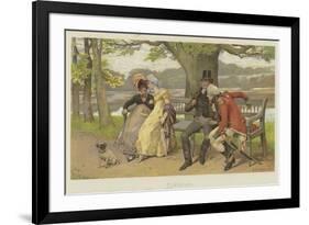 Flirtation-Henry Gillard Glindoni-Framed Giclee Print