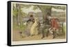 Flirtation-Henry Gillard Glindoni-Framed Stretched Canvas