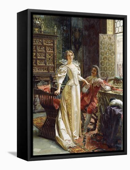 Flirtation-Joseph Frederic Soulacroix-Framed Stretched Canvas