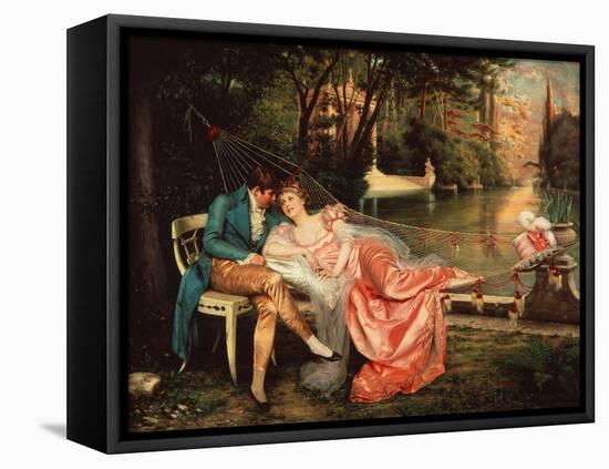 Flirtation-Joseph Frederick Charles Soulacroix-Framed Stretched Canvas