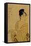 Flirtatious Lover-Kitagawa Utamaro-Framed Stretched Canvas