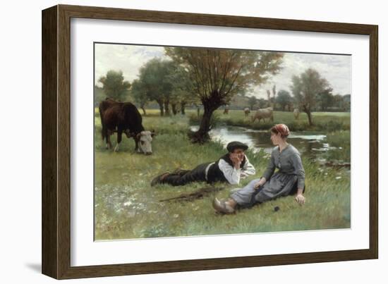 Flirting, 1896-Edouard Debat-Ponson-Framed Giclee Print