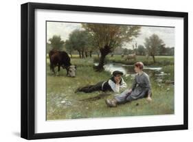 Flirting, 1896-Edouard Debat-Ponson-Framed Giclee Print