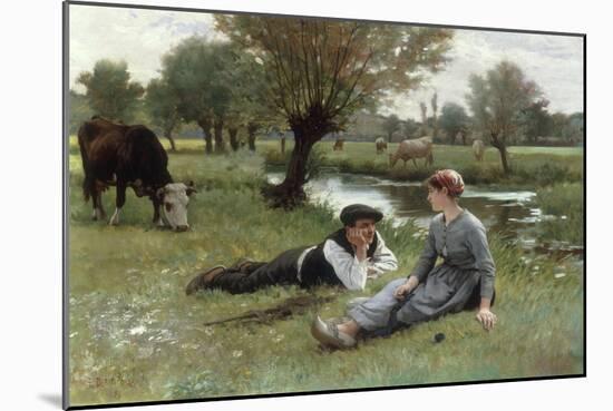 Flirting, 1896-Edouard Debat-Ponson-Mounted Giclee Print