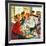 "Flirting Soda Jerk," October 11, 1947-Constantin Alajalov-Framed Giclee Print