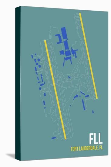 FLL Airport Layout-08 Left-Stretched Canvas