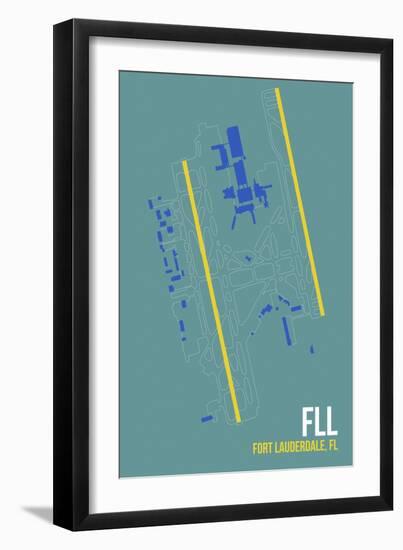 FLL Airport Layout-08 Left-Framed Giclee Print