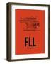 FLL Fort Lauderdale Airport Orange-NaxArt-Framed Art Print