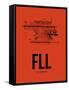 FLL Fort Lauderdale Airport Orange-NaxArt-Framed Stretched Canvas