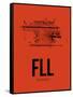 FLL Fort Lauderdale Airport Orange-NaxArt-Framed Stretched Canvas