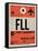 FLL Fort Lauderdale Luggage Tag I-NaxArt-Framed Stretched Canvas
