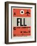 FLL Fort Lauderdale Luggage Tag I-NaxArt-Framed Art Print