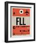 FLL Fort Lauderdale Luggage Tag I-NaxArt-Framed Art Print