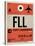FLL Fort Lauderdale Luggage Tag I-NaxArt-Stretched Canvas