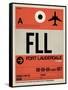 FLL Fort Lauderdale Luggage Tag I-NaxArt-Framed Stretched Canvas