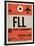 FLL Fort Lauderdale Luggage Tag I-NaxArt-Framed Art Print