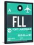 FLL Fort Lauderdale Luggage Tag II-NaxArt-Stretched Canvas