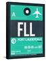 FLL Fort Lauderdale Luggage Tag II-NaxArt-Framed Stretched Canvas