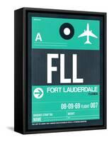 FLL Fort Lauderdale Luggage Tag II-NaxArt-Framed Stretched Canvas