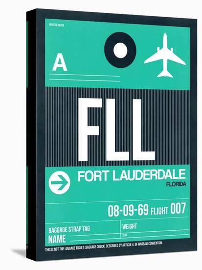 FLL Fort Lauderdale Luggage Tag II-NaxArt-Stretched Canvas