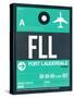 FLL Fort Lauderdale Luggage Tag II-NaxArt-Stretched Canvas