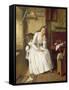 Flo Dombey in Captain Cuttle's Parlour-William Maw Egley-Framed Stretched Canvas