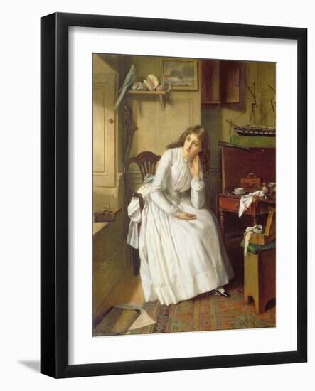 Flo Dombey in Captain Cuttle's Parlour-William Maw Egley-Framed Giclee Print