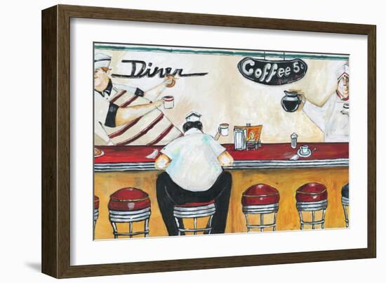 Flo's Diner-Jennifer Garant-Framed Giclee Print