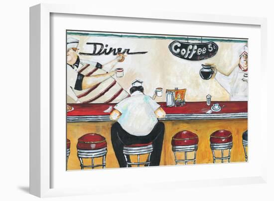 Flo's Diner-Jennifer Garant-Framed Giclee Print