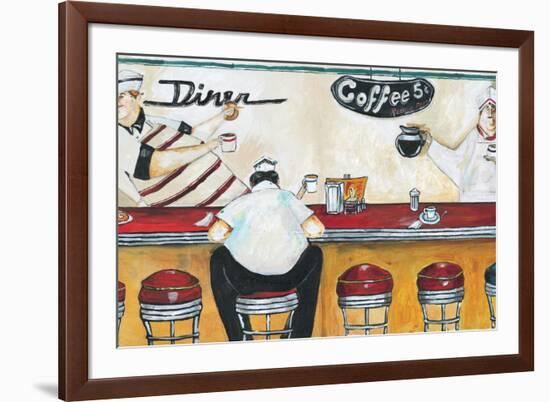 Flo's Diner-Jennifer Garant-Framed Giclee Print