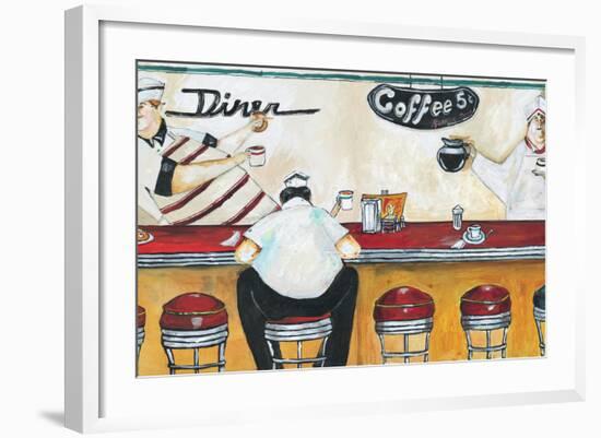 Flo's Diner-Jennifer Garant-Framed Giclee Print