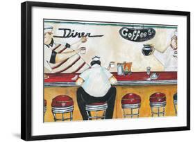 Flo's Diner-Jennifer Garant-Framed Giclee Print