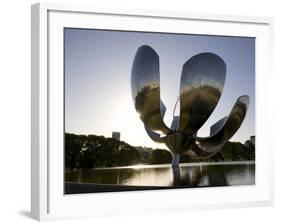 Floalis Genetrica Sculpture in Un Plaza, Recoleta, Buenos Aires, Argentina, South America-Colin Brynn-Framed Photographic Print