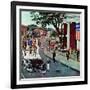 "Float Flat", July 5, 1958-Ben Kimberly Prins-Framed Giclee Print