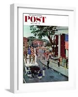 "Float Flat" Saturday Evening Post Cover, July 5, 1958-Ben Kimberly Prins-Framed Giclee Print