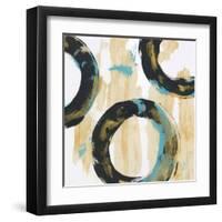 Float In Blue 1-Bronwyn Baker-Framed Art Print