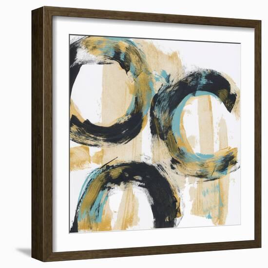 Float In Blue 2-Bronwyn Baker-Framed Art Print