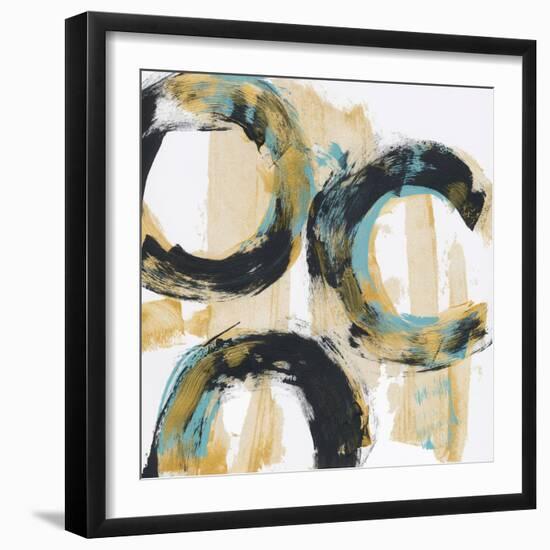 Float In Blue 2-Bronwyn Baker-Framed Art Print