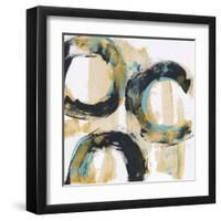 Float In Blue 2-Bronwyn Baker-Framed Art Print