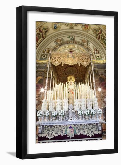 Float (Pasos) of Virgin Mary Carried During Semana Santa (Holy Week)-Stuart Black-Framed Premium Photographic Print