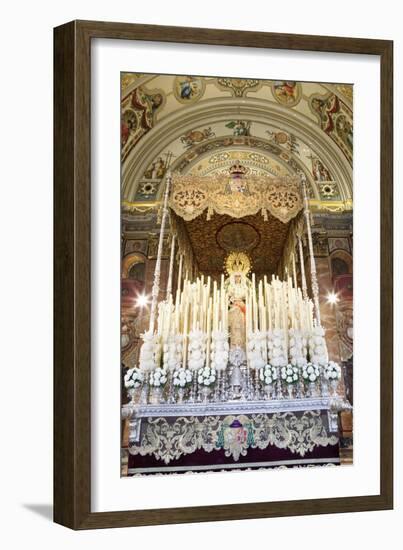 Float (Pasos) of Virgin Mary Carried During Semana Santa (Holy Week)-Stuart Black-Framed Photographic Print