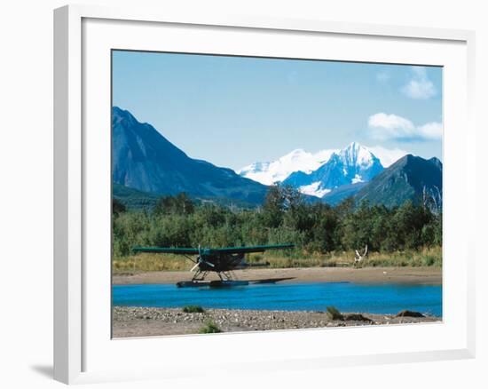 Float Plan on Salmon Stream, Katmai National Park, Alaska, USA-Dee Ann Pederson-Framed Photographic Print