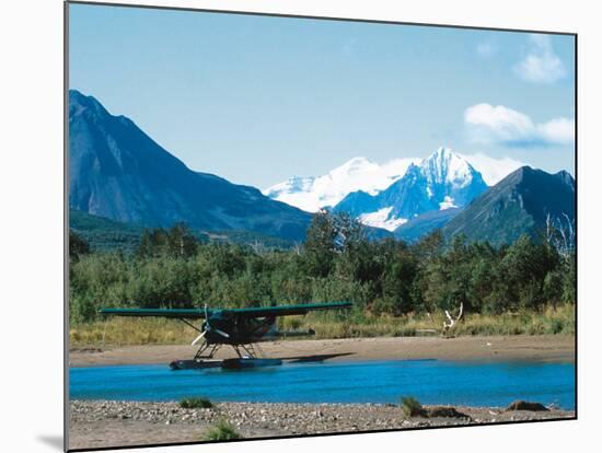 Float Plan on Salmon Stream, Katmai National Park, Alaska, USA-Dee Ann Pederson-Mounted Photographic Print