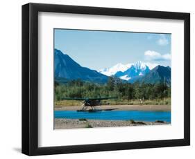 Float Plan on Salmon Stream, Katmai National Park, Alaska, USA-Dee Ann Pederson-Framed Photographic Print